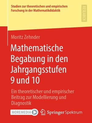 cover image of Mathematische Begabung in den Jahrgangsstufen 9 und 10